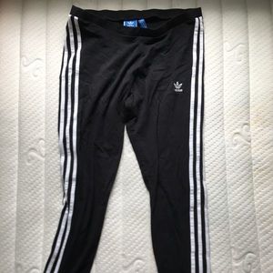 Barely used, adidas originals 3-striped leggings